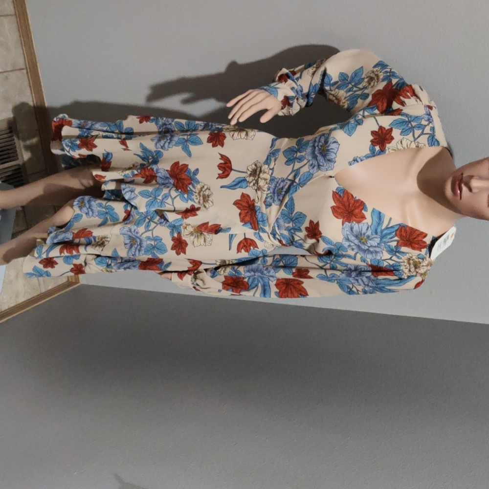 Loveriche flair wrap dress